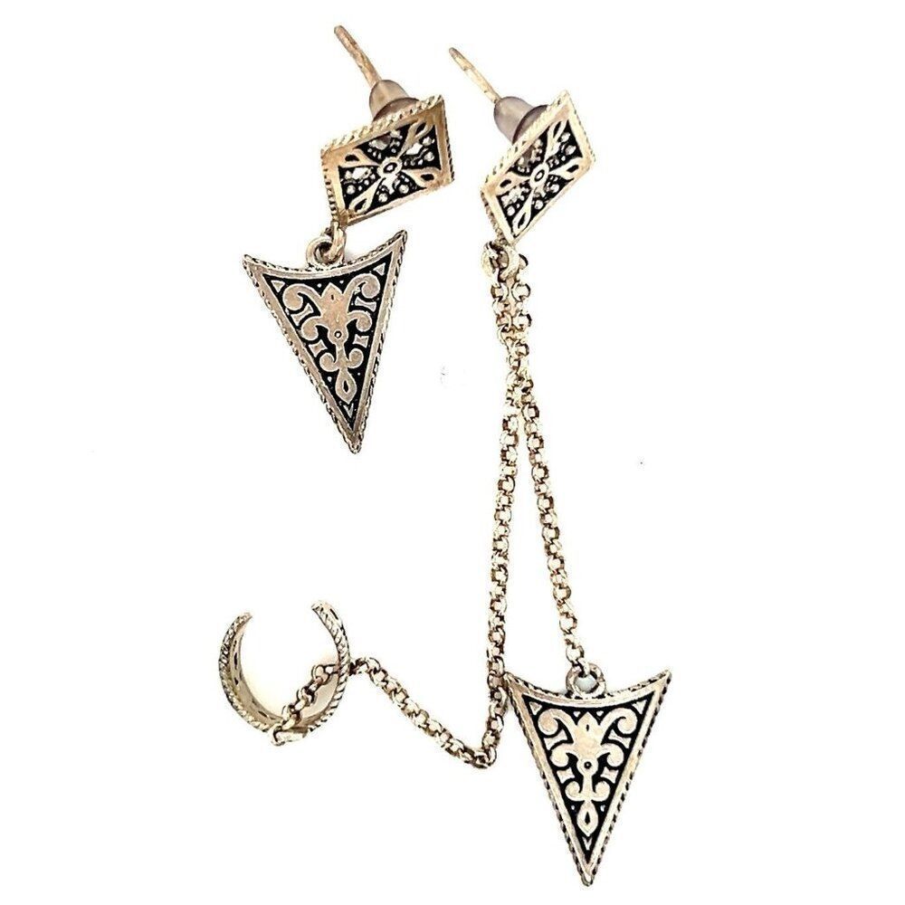 925 Silver Dangle Earrings - image 1